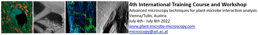 4th International Training Course & Workshop on Adavnced microscopy techniques for plant-microbe interaction analysis